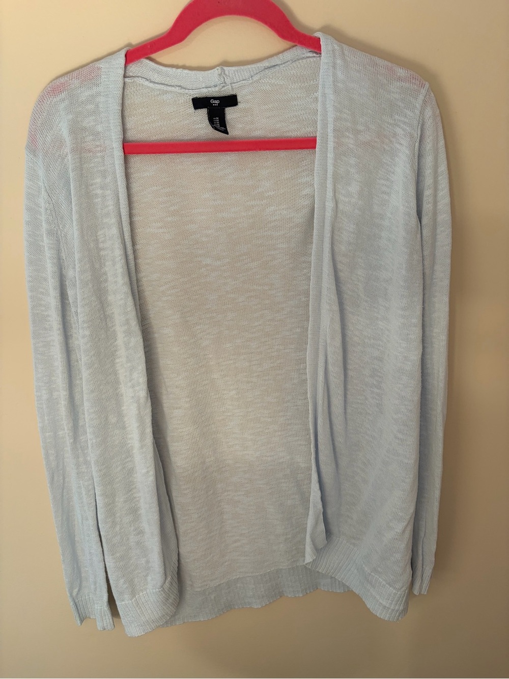 GAP Pale Blue Open Cardigan Sweater